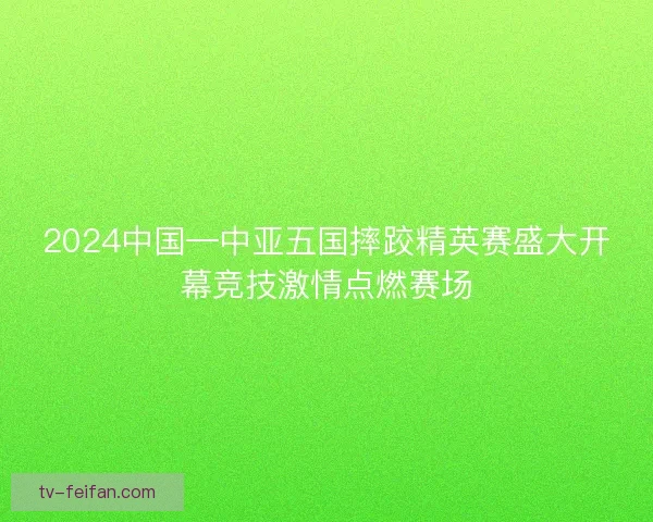 2024中国—中亚五国摔跤精英赛盛大开幕竞技激情点燃赛场